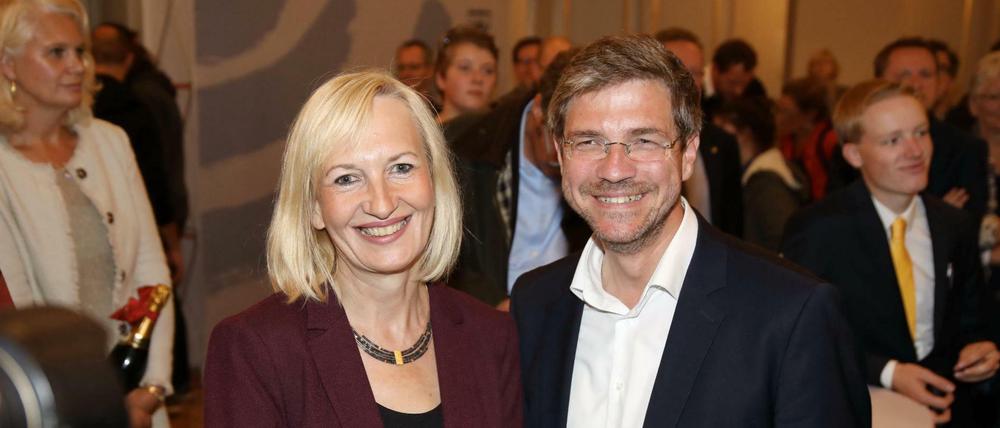 In drei Wochen gehen sie in die Stichwahl in Potsdam: Martina Trauth (Linke) und Mike Schubert von der SPD.