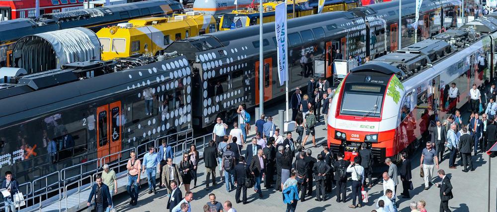 Zug-Fans unter sich: die InnoTrans 2018.