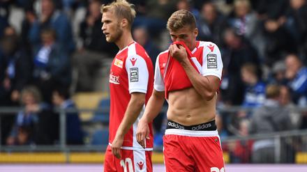 Einen gewonnen oder zwei verloren? Grischa Prömel erzielte das einzige Tor der Berliner.