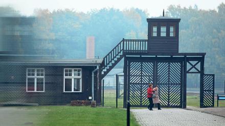 Eine Gedenkstätte auf dem Gelände des KZ Stutthof in der Nähe von Danzig erinnert an die Opfer. 