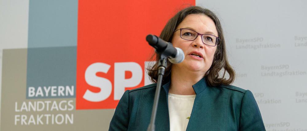 SPD-Chefin Andrea Nahles.