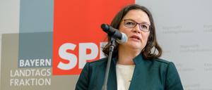 SPD-Chefin Andrea Nahles. 