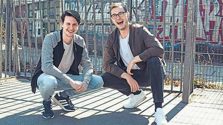 Matchbase-Gründer Christian Klötzer (l.) und Jonas Baum.