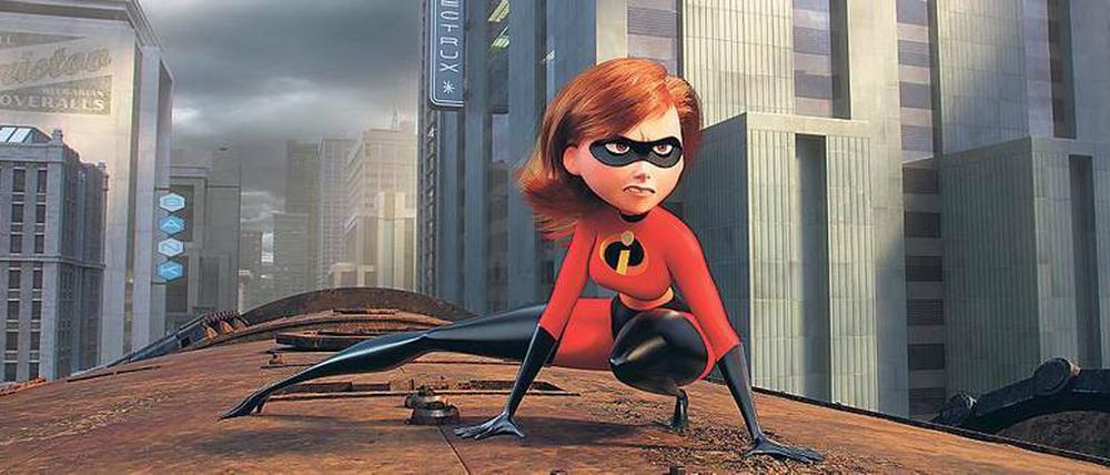 Elastische Mama. Helen Paar ist Elastigirl.