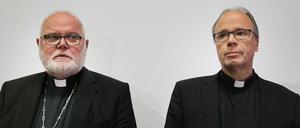 Kardinal Reinhard Marx und der Trierer Bischof Stephan Ackermann bei der Vorstellung der Studie zum Missbrauch in der katholischen Kirche.