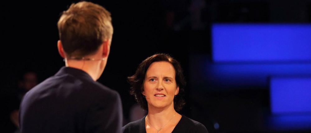 Im Dienst der Sache. Athletensprecherin Silke Kassner (hier im Aktuellen Sportstudio) hat sich Sportausschuss kritisch zur Spitzensportreform geäußert. 