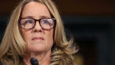 Christine Blasey Ford vor dem US-Senat.