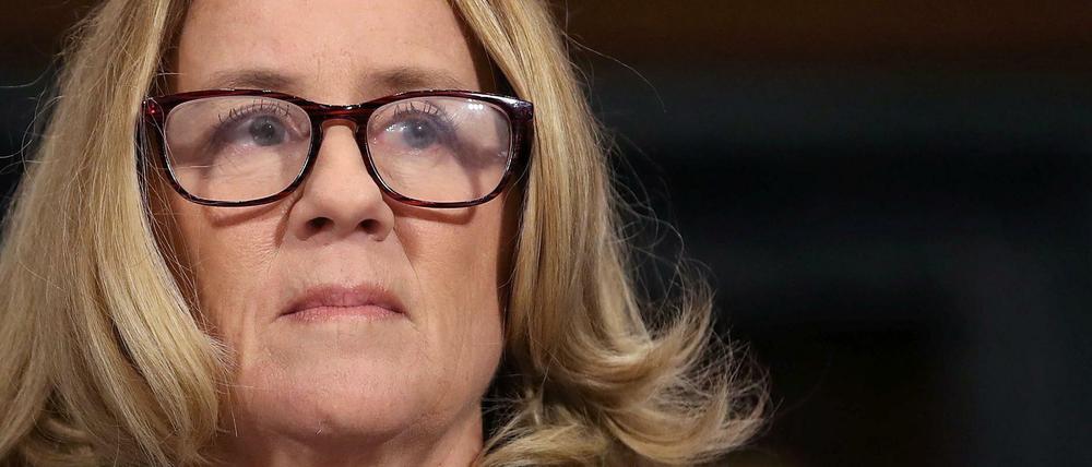 Christine Blasey Ford vor dem US-Senat.