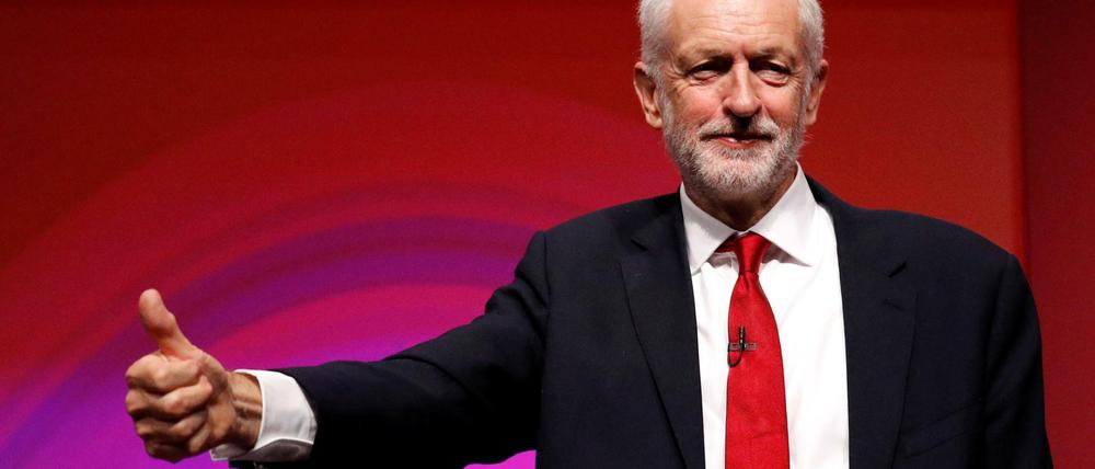 Labour-Chef Jeremy Corbyn am Mittwoch beim Parteitag in Liverpool.