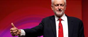 Labour-Chef Jeremy Corbyn am Mittwoch beim Parteitag in Liverpool.