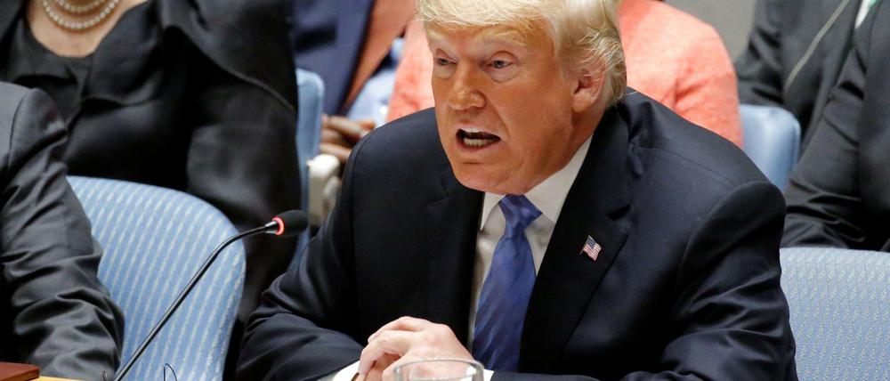 US-Präsident Donald Trump hatte am Mittwoch den Vorsitz im UN-Sicherheitsrat. 