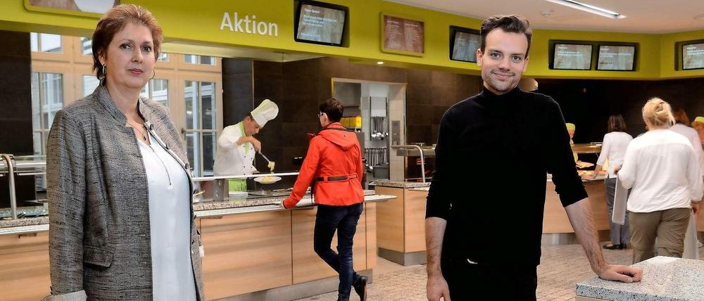 Retter der Mittagspause. Vivien Finke leitet die Gastronomie der Berliner Wasserbetriebe. Die Köchin setzt auf regionale Produkte und viel Gemüse. Patrick Wodni wechselte vom Restaurant Nobelhart &amp; Schmutzig in die Großküche des Gemeinschaftskrankenhauses Havelhöhe und hat dort das Kantinenkonzept auf Frische und Nachhaltigkeit getrimmt.