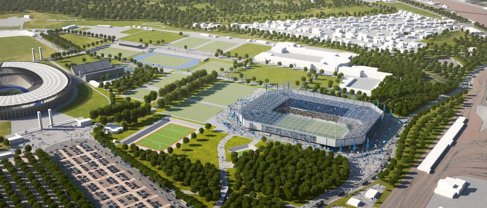 Herthas Stadionneubau ist umstritten.