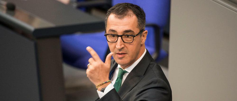 Der Grünen-Politiker Cem Özdemir spricht im Bundestag über den Besuch Erdogans.