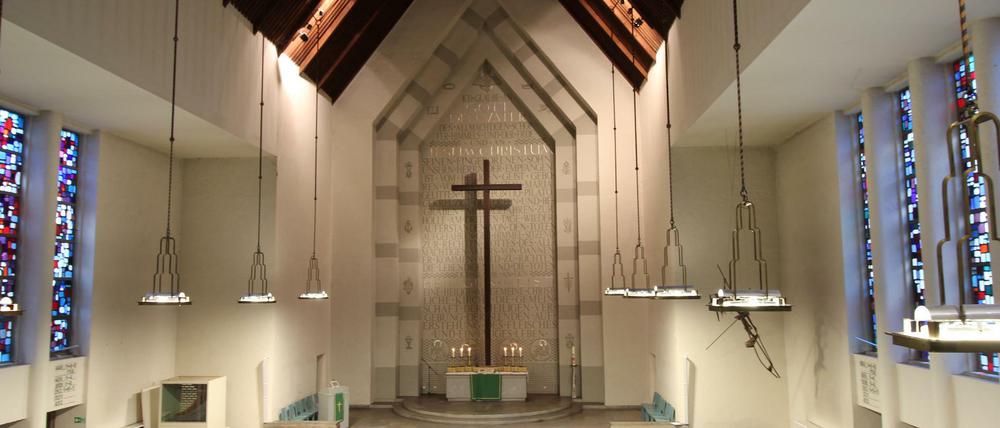 Schön streng. Die Jesus-Christus-Kirche in Berlin-Dahlem