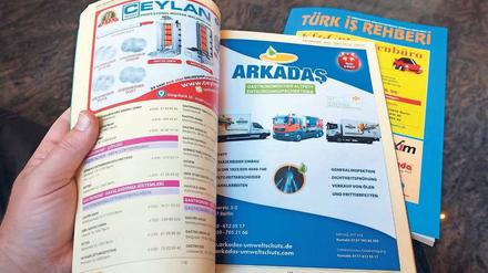 Von A wie „Alarmanlagen“ bis W wie „Werbeagenturen“: Das Berliner Branchenbuch Türk is Rehberi ist nun in der Ausgabe 2018/19 in einer Auflage von 30 000 Exemplaren erschienen. Bald soll es auch im Internet verfügbar sein. 