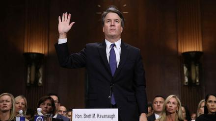 Aussage unter Eid: Supreme-Court-Kandidat Brett Kavanaugh vor dem Justizausschuss des US-Senats.