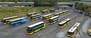 Hier soll ein Hochhaus hin. Links neben dem BVG-Busdepot Hertzallee liegt das Gelände des früheren Riesenradprojekts (Archivbild). 