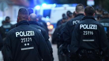 Polizeieinsatz im sächsischen Köthen. (Symbolbild)