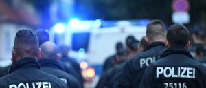 Polizeieinsatz im sächsischen Köthen. (Symbolbild)