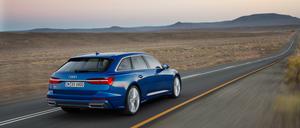Hinterm Horizont geht's weiter: Der Audi A6 Avant ist prädestiniert für Langstrecken.