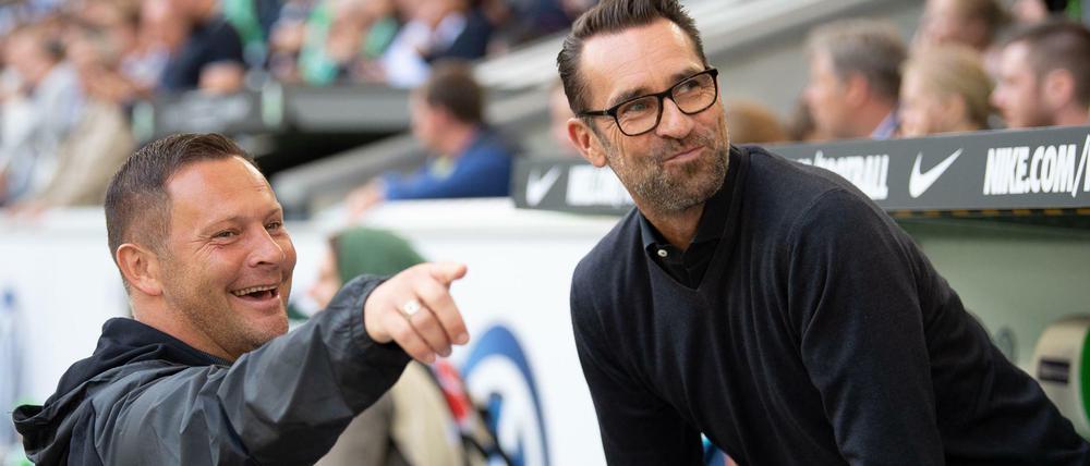 Allen Grund zur Freude. Pal Dardai und Michael Preetz haben die Bayern mächtig geärgert.