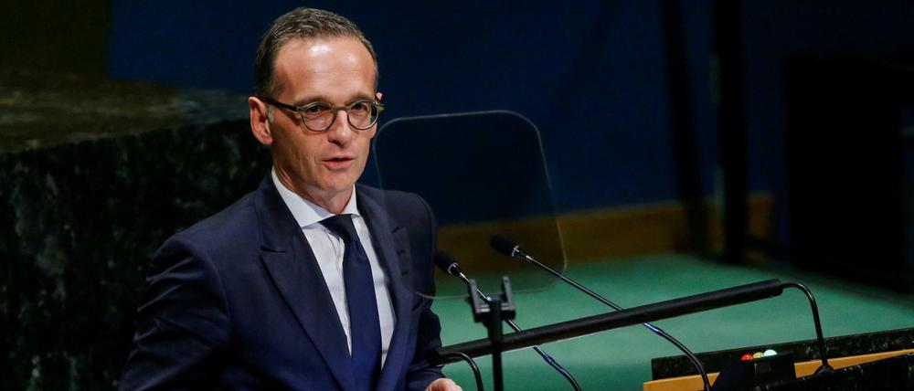 Bundesaußenminister Heiko Maas vor der UN-Vollversammlung 
