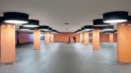 In den Fußgängertunneln ist noch viel Platz.