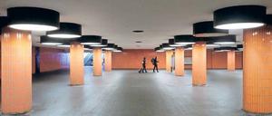 In den Fußgängertunneln ist noch viel Platz.