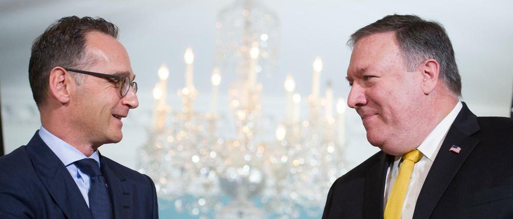 Außenminister Heiko Maas (SPD) traf in Washingtn seinen US-Kollegen Mike Pompeo.