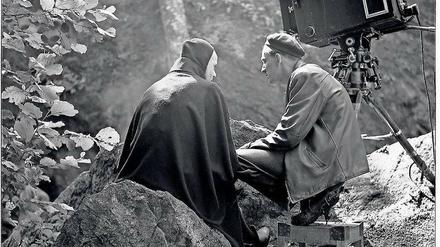 Spiel mit dem Tod. Bergman am Set von „Das siebente Siegel“.
