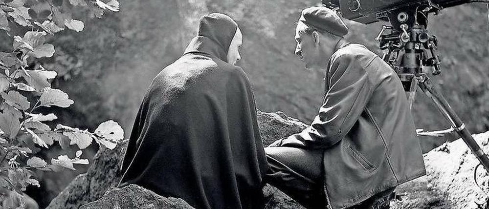 Spiel mit dem Tod. Bergman am Set von „Das siebente Siegel“. 