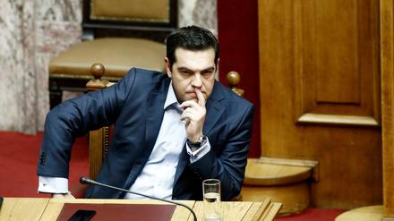 Hat auf die Schwäche der griechischen Banken mit einem Interventionsplan reagiert: Ministerpräsident Alexis Tsipras.