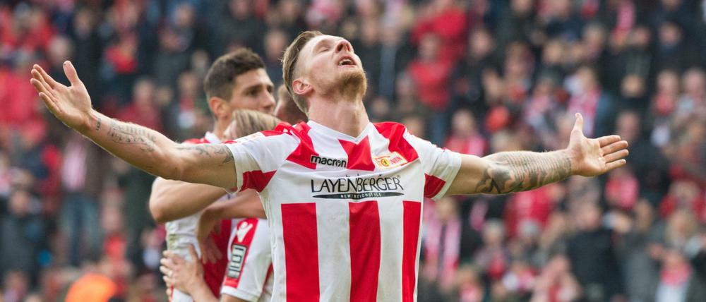 Der Erlöser? Zumindest freuen sich bei Union alle, dass Sebastian Polter wieder im Kader steht.