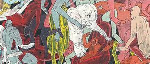 Tanz der Farbe. Ausschnitt aus einem der Gemälde von Otgo.