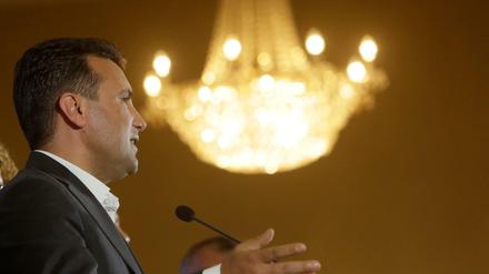 Mazedoniens Regierungschef Zoran Zaev muss um den EU-Beitritt seines Landes bangen.