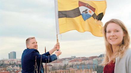 Präsidentenpaar. Eines Tages will Vít Jedlicka in Liberland leben.