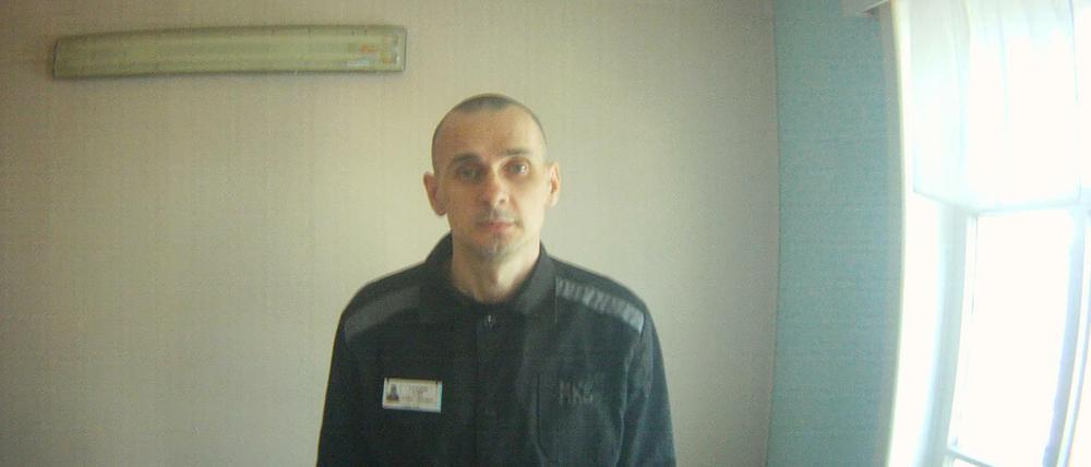 Oleg Senzow am 9. August 2018 in der Strafkolonie "Weißer Bär" in Russland. 