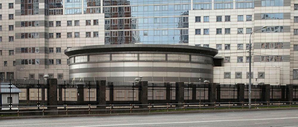 Das Gebäude der Hauptdirektion des Generalstabs der russischen Streitkräfte.