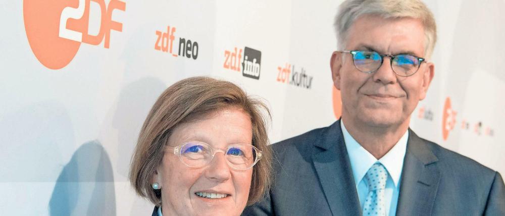Marlehn Thieme, Vorsitzende des ZDF-Fernsehrates, und ZDF-Intendant Thomas Bellut.