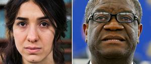 Geehrt für ihren Einsatz: Die jesidische Aktivistin Nadia Murad und der kongolesische Arzt Denis Mukwege.