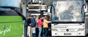 Die Reisebusse sind ein Reizthema. 