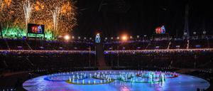 Party in Pyeongchang - hier bei der Abschlusszeremonie der Winterspiele.