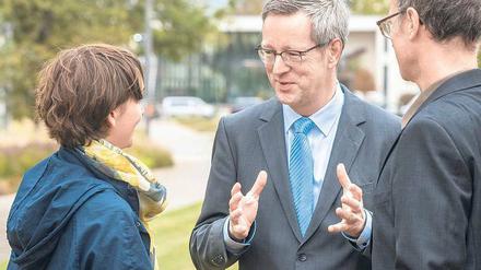 Immer im Gespräch: Für Günter M. Ziegler ist Kommunikation grundlegend für seine Arbeit als Universitätspräsident und Wissenschaftler.