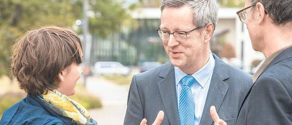 Immer im Gespräch: Für Günter M. Ziegler ist Kommunikation grundlegend für seine Arbeit als Universitätspräsident und Wissenschaftler.