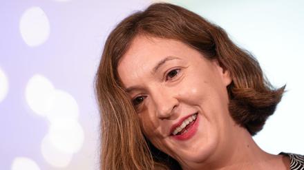  Inger-Maria Mahlke am Montagabend bei der Verleihung des Deutschen Buchpreises an sie und ihren Roman "Archipel". 