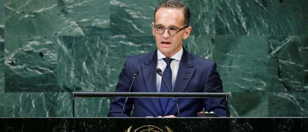 Die richtigen Worte? Außenminister Heiko Maas bei der UN in New York. 