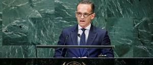 Die richtigen Worte? Außenminister Heiko Maas bei der UN in New York. 