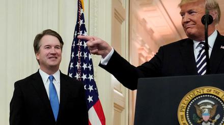 US-Präsident Donald Trump und sein neuer Oberster Richter Brett Kavanaugh