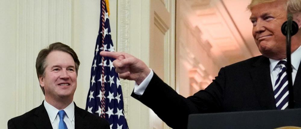 US-Präsident Donald Trump und sein neuer Oberster Richter Brett Kavanaugh